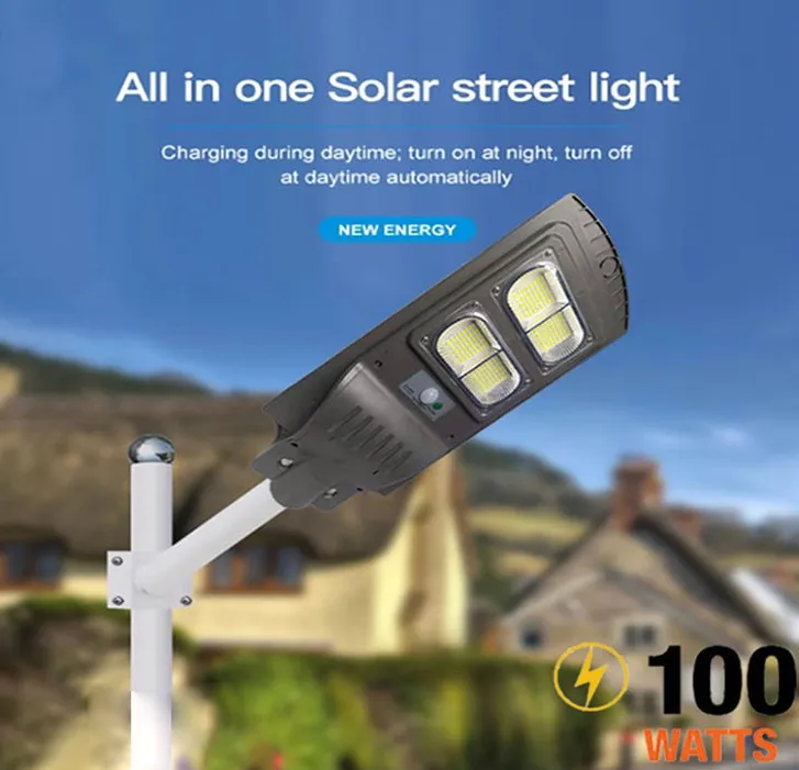 100W IP66 Solar Light Private Street Lamp without Electricity