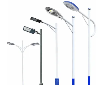 Types of LED solar light poles