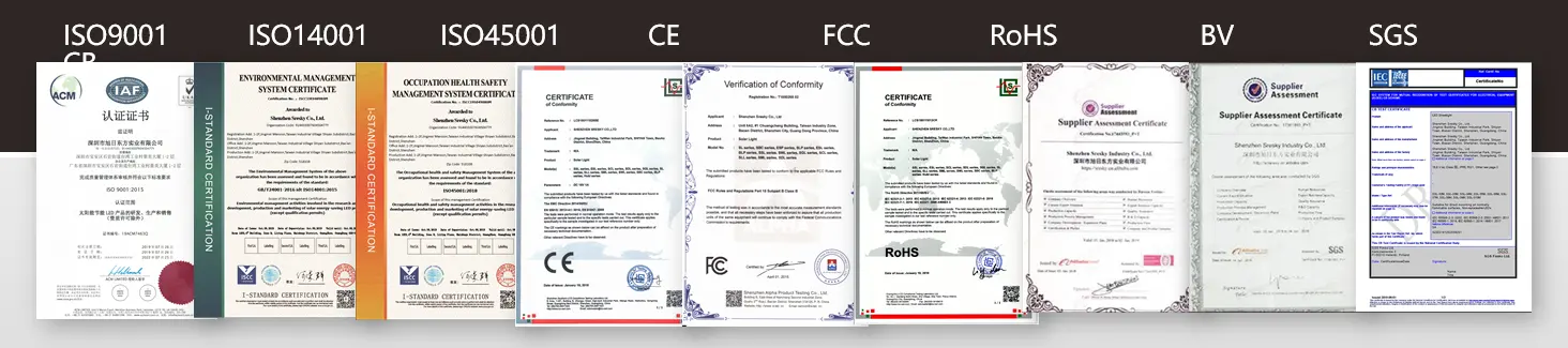 Certifications