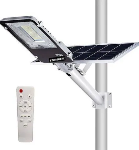 150W Solar Street Flood Lights，Outdoor Street Light 5000 Lumens Solar Powered